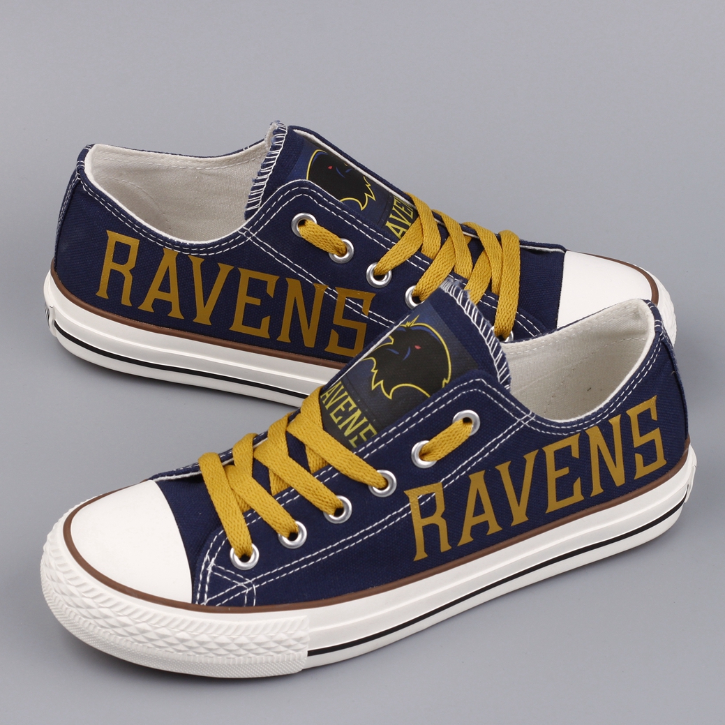 Women's Baltimore Ravens Repeat Print Low Top Sneakers 002